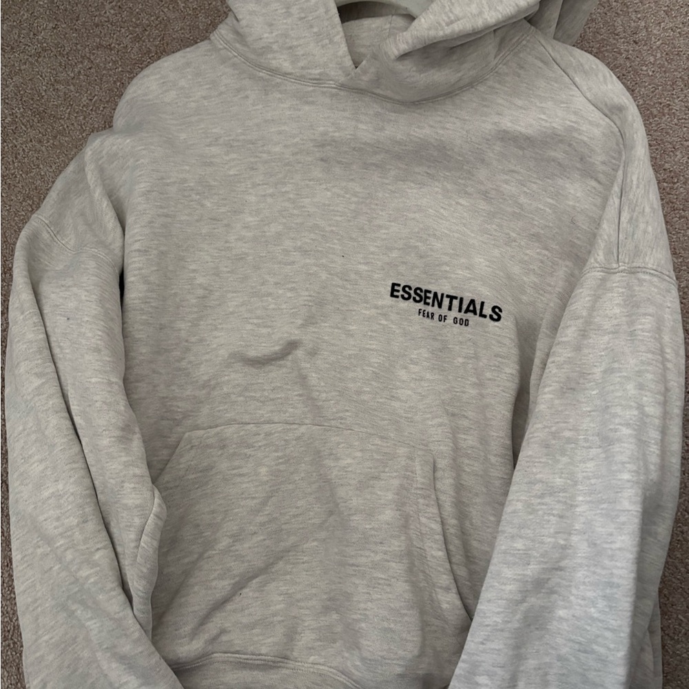 Essentials Light Oatmeal Hoodie